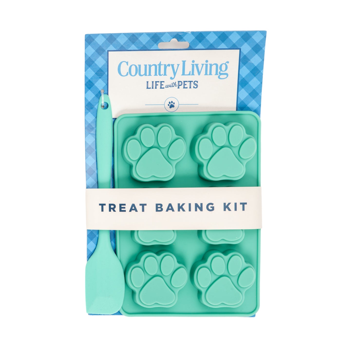 Country Living 3-Piece Silicone Treat Baking Kit (2 Baking Trays, 1 Spatula) - Nonstick, Durable, Easy Clean Baking Tools, High-Quality, Versatile, Heat Resistant, BPA Free