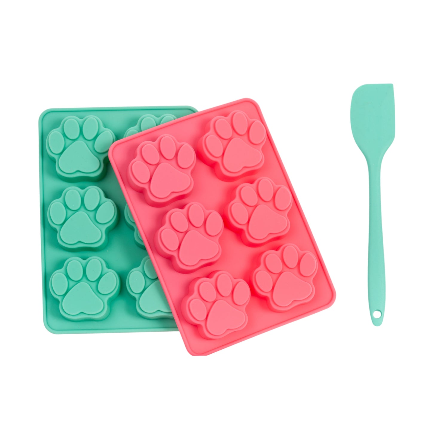Country Living 3-Piece Silicone Treat Baking Kit (2 Baking Trays, 1 Spatula) - Nonstick, Durable, Easy Clean Baking Tools, High-Quality, Versatile, Heat Resistant, BPA Free