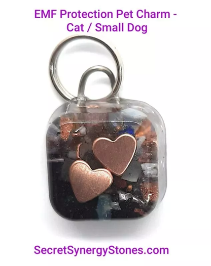 EMF 5G protection Pet Charm Cat/Sml Dog with Split Ring