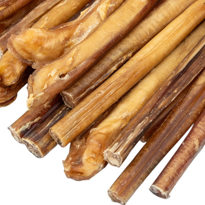 All-Natural Beef Bully Sticks Dog Treats, Single Ingredient, Long-Lasting Dog Chew Treats – 12" Jumbo (25/case)