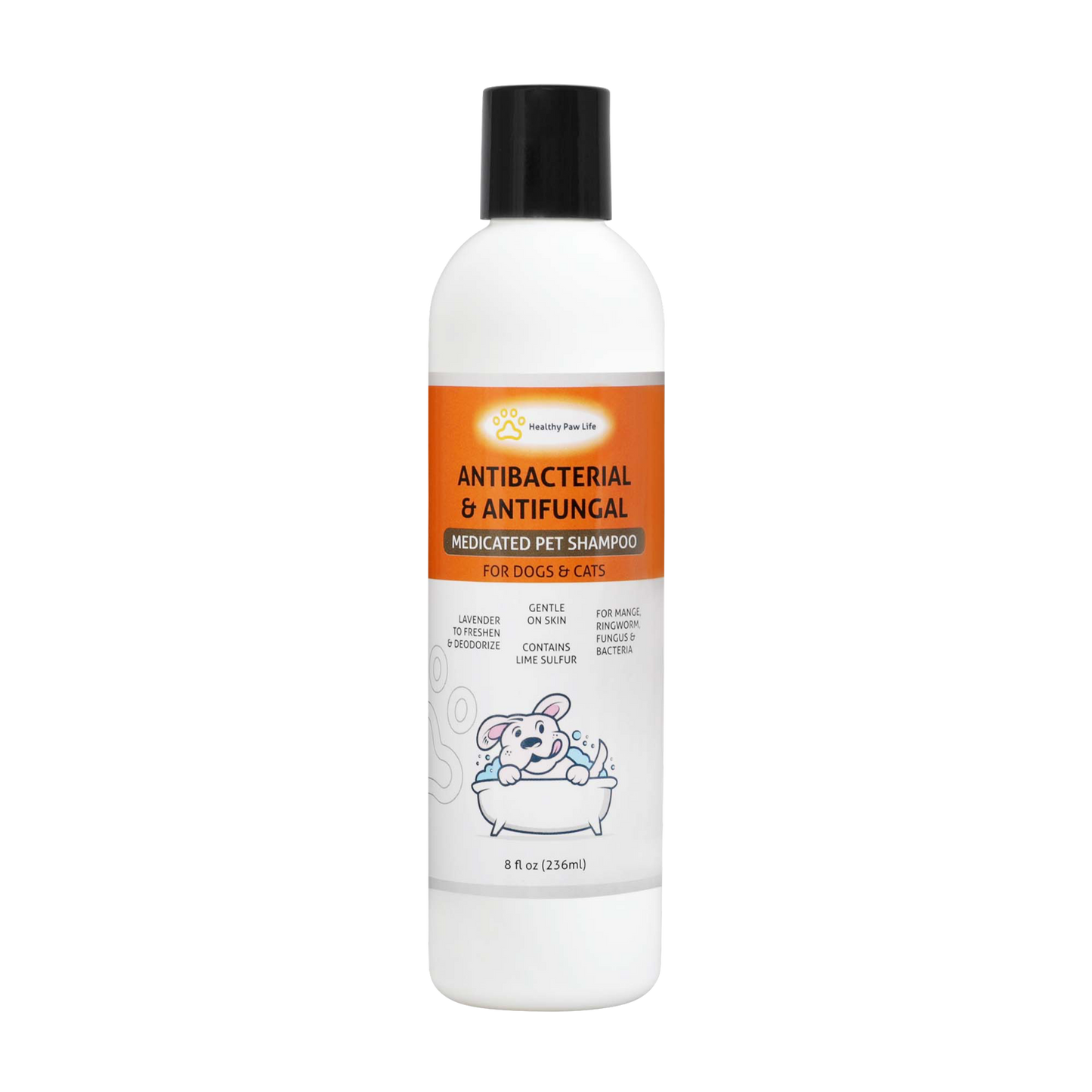 Classic's Medicated Pet Shampoo - Veterinary Treatment Against Ringworm, Mange, Lice, and Dry Skin