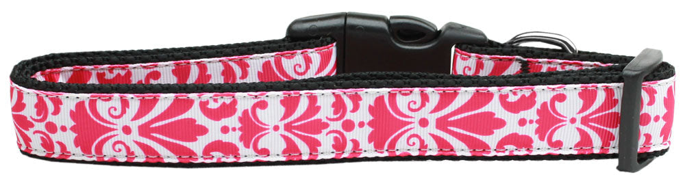 Pet Dog & Cat Nylon Collar, "Damask" *Available in 10 different colors!*