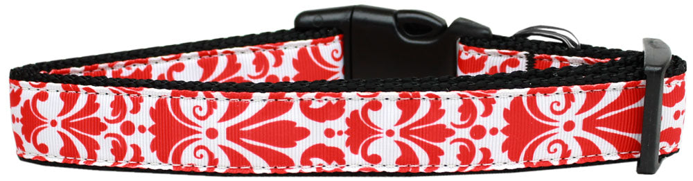 Pet Dog & Cat Nylon Collar, "Damask" *Available in 10 different colors!*