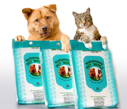 Bio-Degradable Pet Wipes - 80 CT