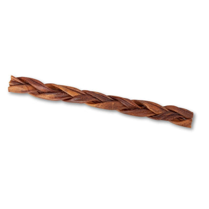 Braided Collagen Stick Dog Treats – All-Natural, Grain-Free, Joint-Boosting Chew – 12" Standard (25/Case)