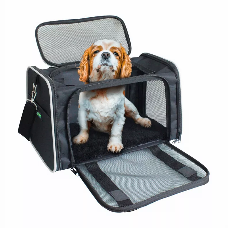 GOOPAWS Soft-Sided Kennel Pet Carrier for Small Dogs, Cats, Puppy, Airline Approved Cat Carriers Dog Carrier Collapsible