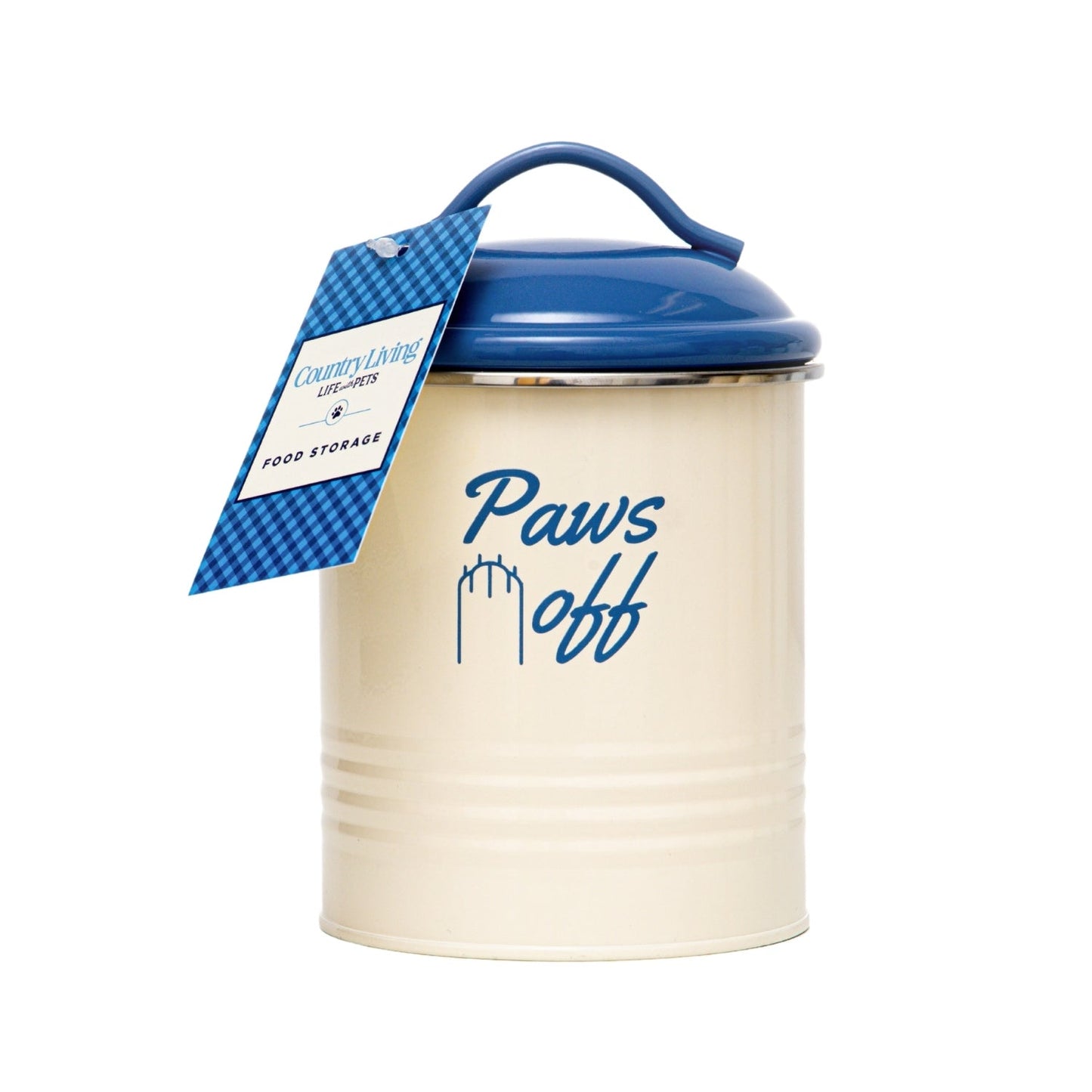 Country Living Pet Treat Storage Canister – Dog Treat Canister, Elegant & Stylish Organization – French Blue (Set of 3)