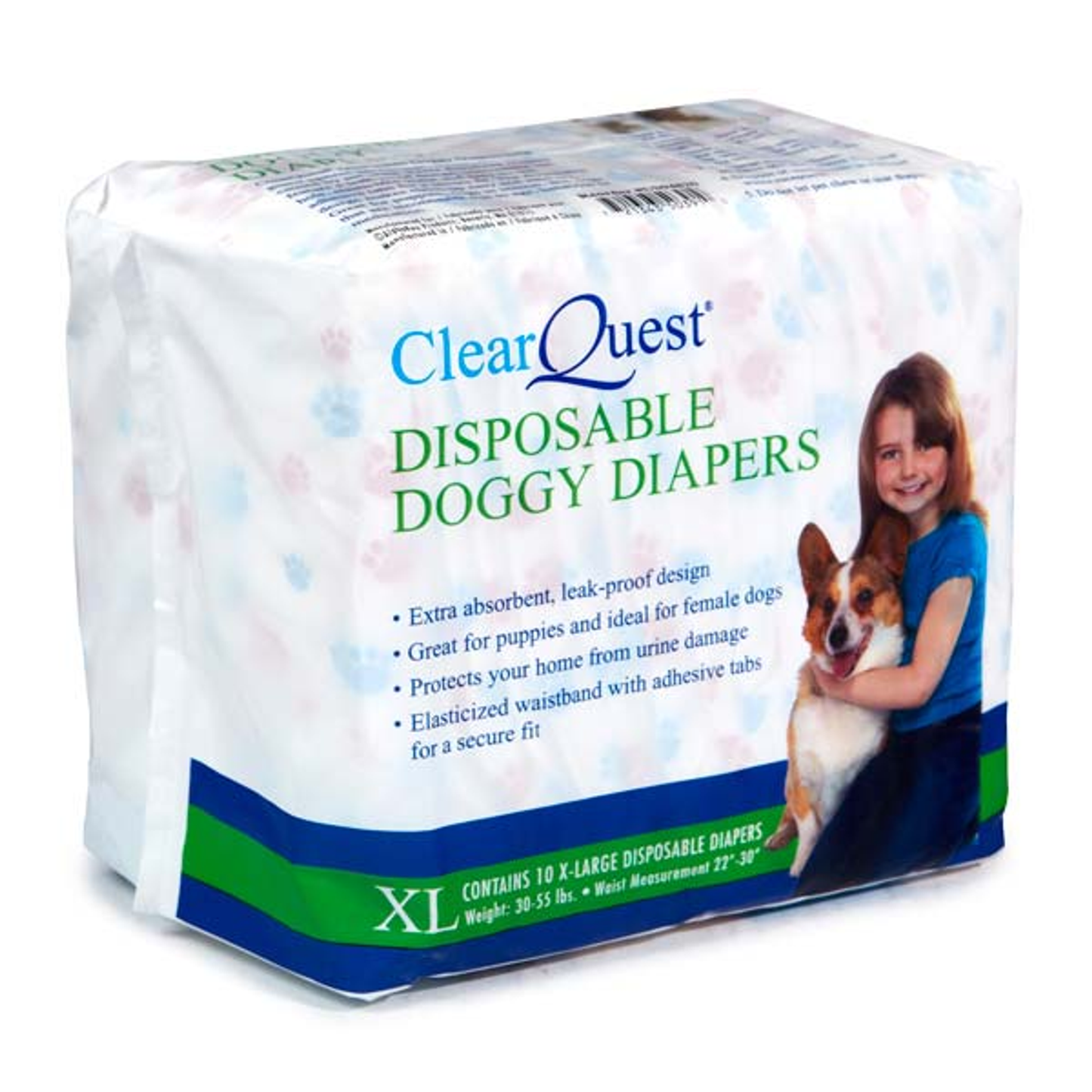 CQ Disp Doggy Diapers L