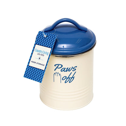 Country Living Pet Treat Storage Canister – Dog Treat Canister, Elegant & Stylish Organization – French Blue (Set of 3)