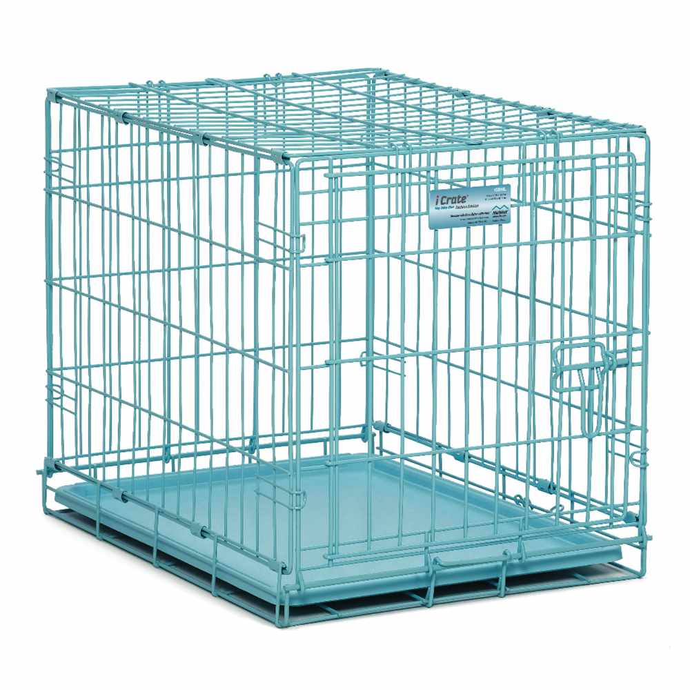 Midwest iCrate Single Door Dog Crate Blue 24" x 18" x 19"