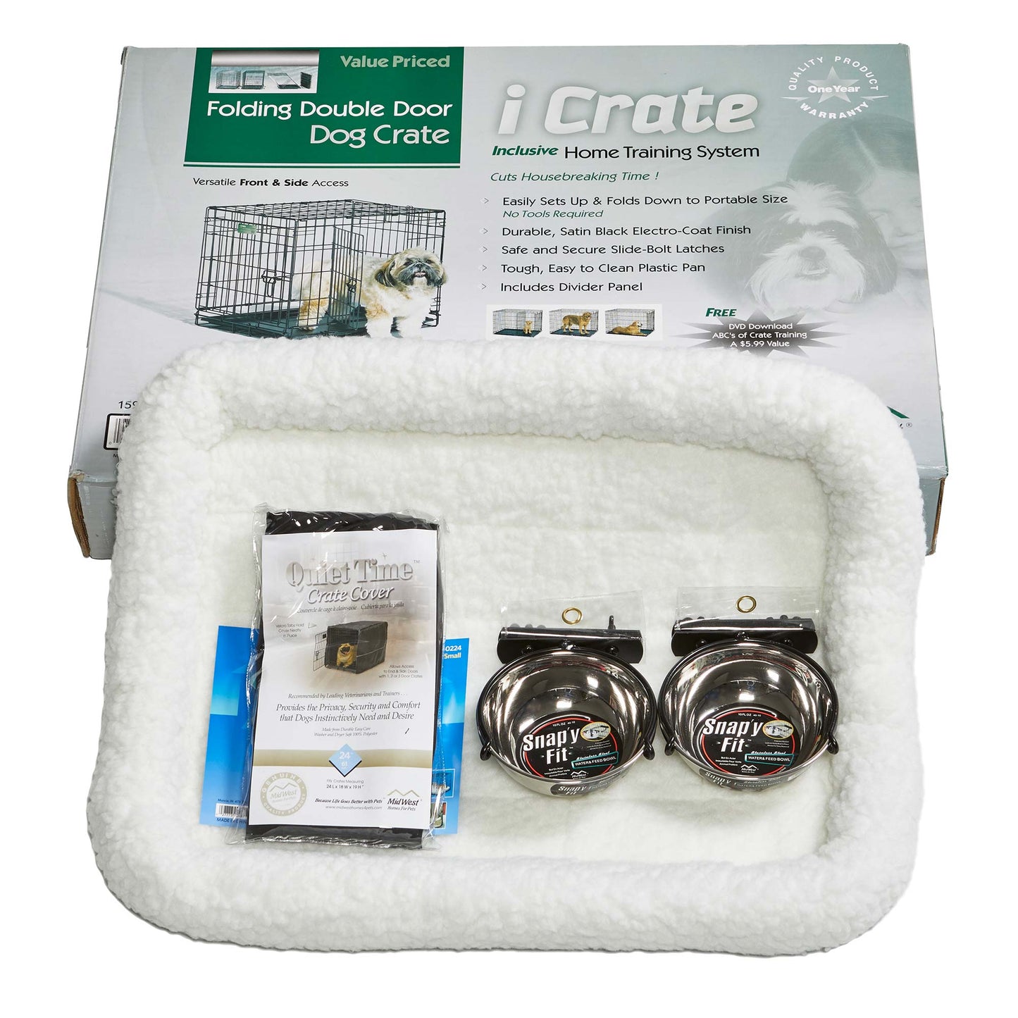 Midwest iCrate Dog Crate Kit Small 24" x 18" x 19"