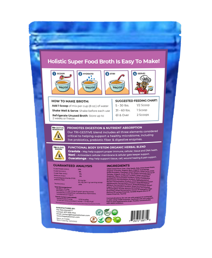 Super Food Broth Tissue & Cellular Support For Dogs* The Petz Kitchen Lipoma & Tissue Support*