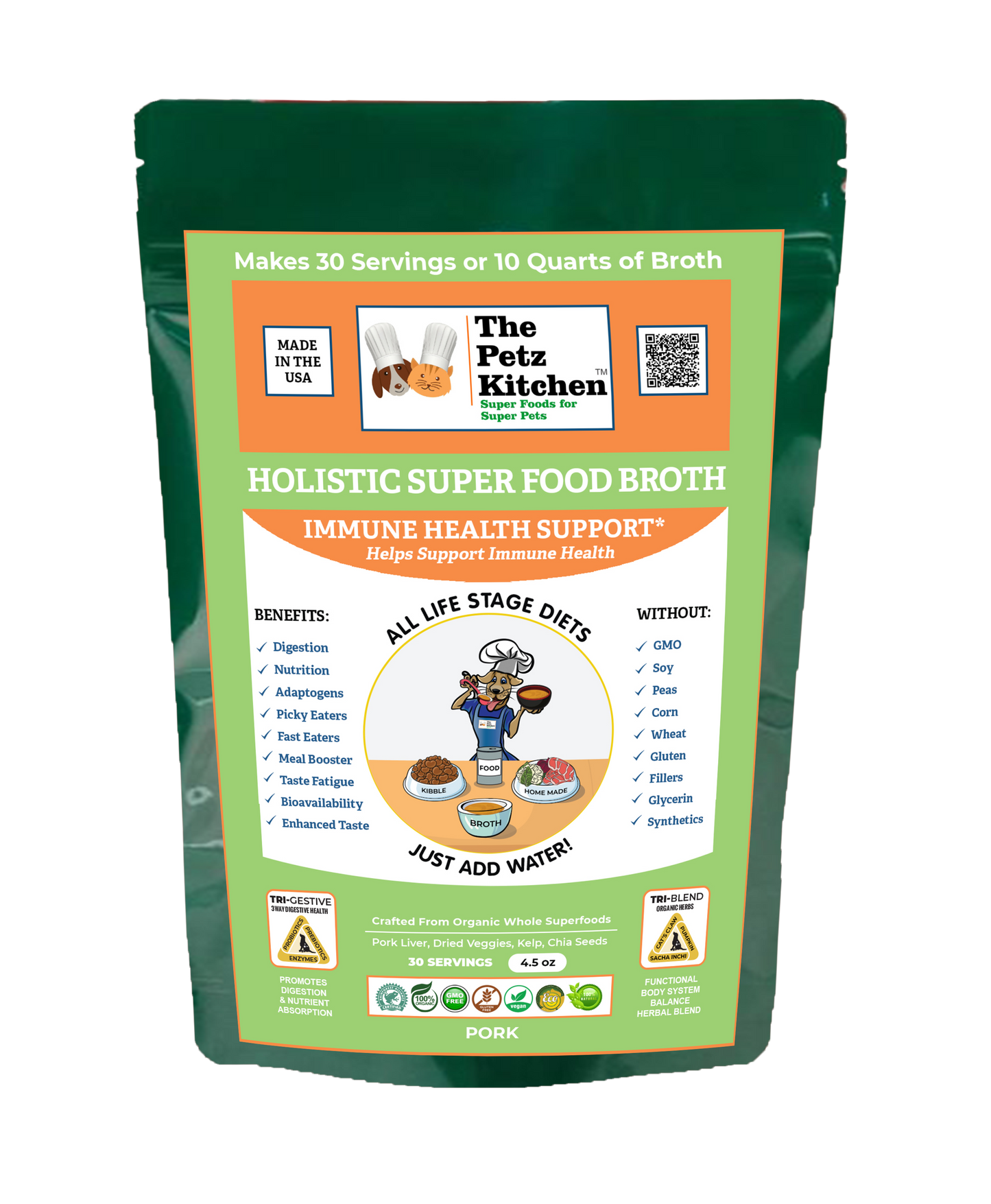 Super Food Immune Support* Base Broth - The Petz Kitchen Dogs & Cats