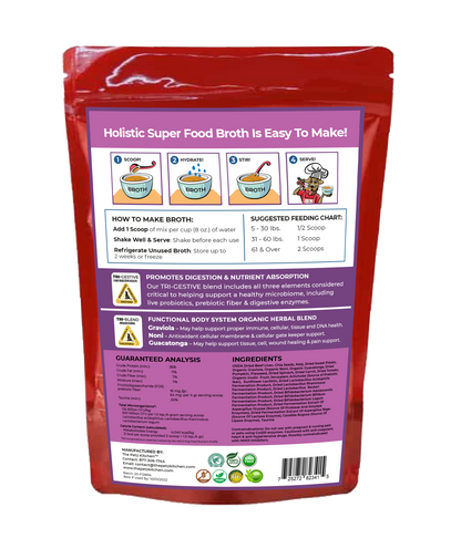 Super Food Broth Tissue & Cellular Support For Dogs* The Petz Kitchen Lipoma & Tissue Support*