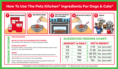 Goats Milk + Bone Broth Base Max* Joint, Skin & Coat Support Broth* The Petz Kitchen Dog & Cat