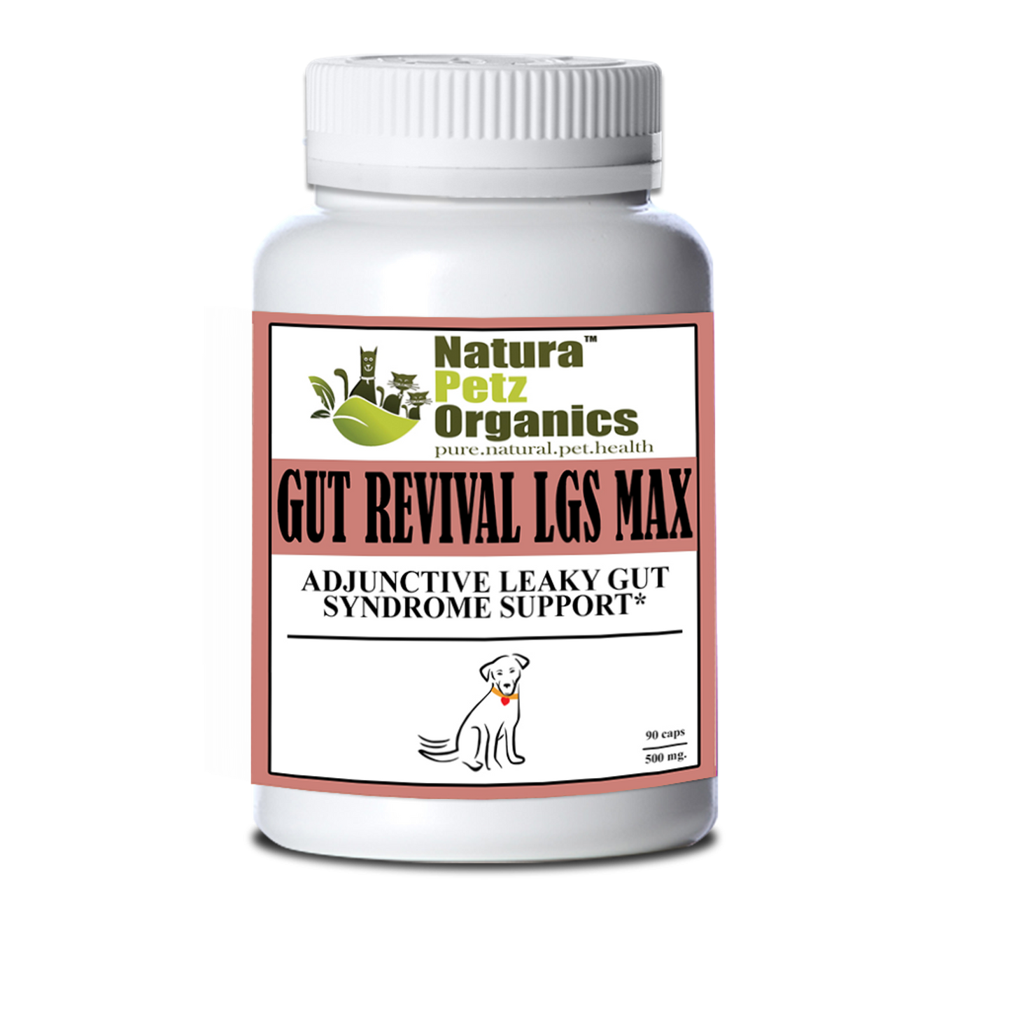 Gut Revival Lgs Max Capsules - Adjunctive Leaky Gut Syndrome Support* For Dogs And Cats