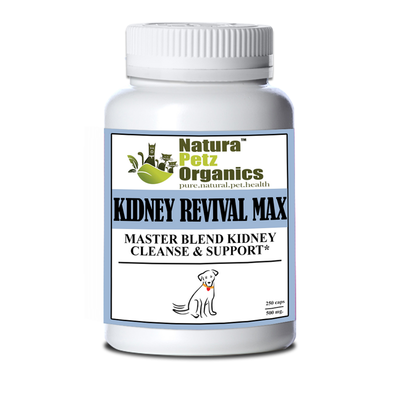 Kidney Revival Max Master Blend Kidney Cleanse & Support Capsules* Adult & Senior Dogs