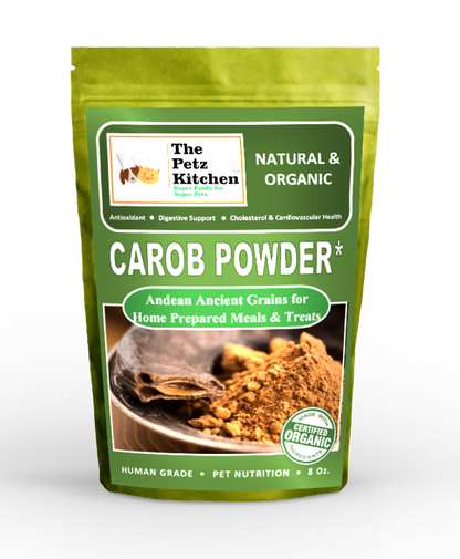 Carob Antioxidant Digestive & Cardiovascular Support* The Petz Kitchen - Organic Raw & Human Grade Ingredients For Home Prepared Meals & Treats