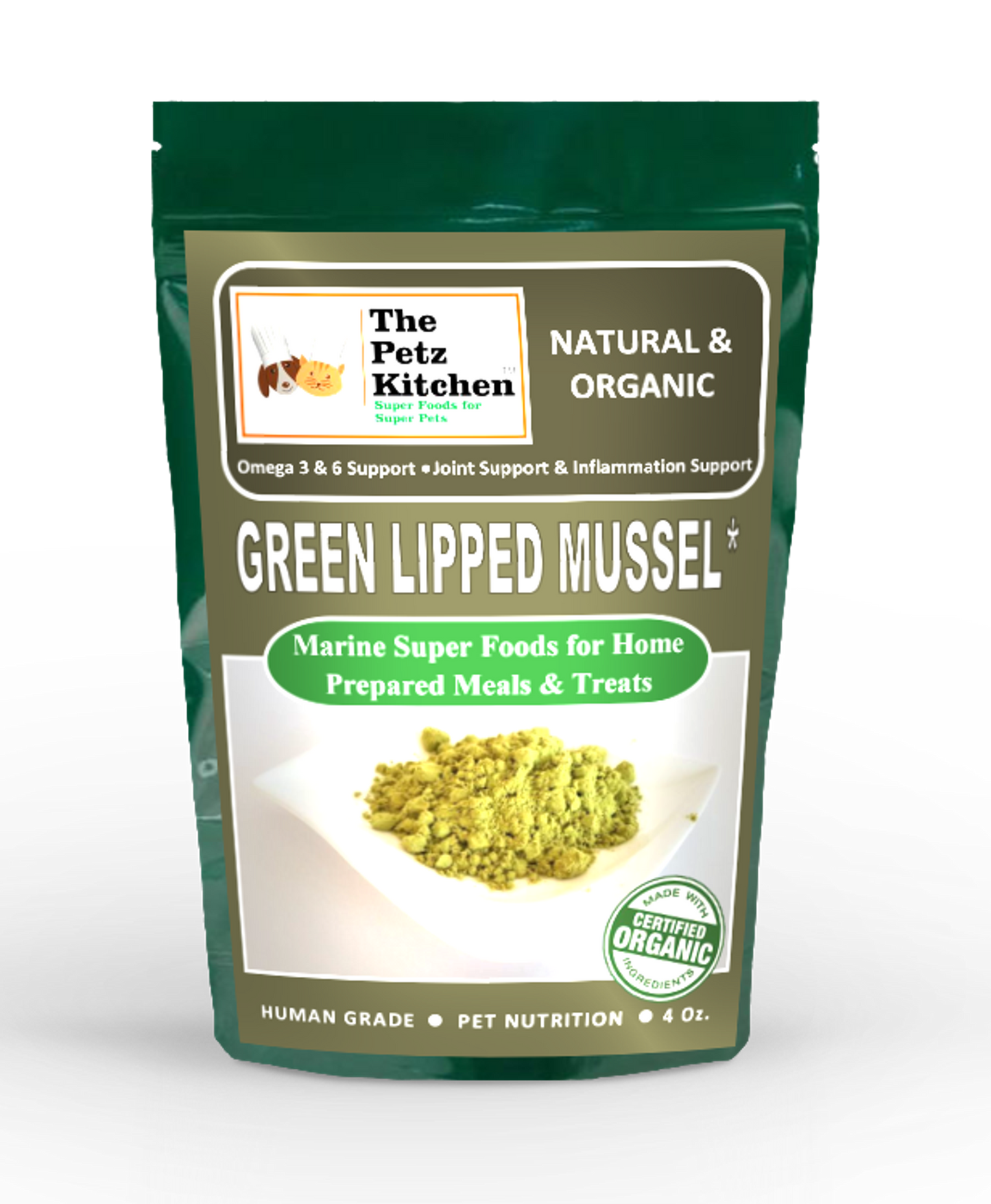 Green Lipped Mussel Omega 3 & 6 Joint & Inflammation Support* The Petz Kitchen*