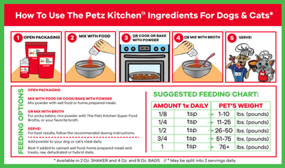 Sacha Inchi Omega 3 & 6 Digestive Support The Petz Kitchen- Organic & Human Grade Ingredients For Home Prepared Meals & Treats