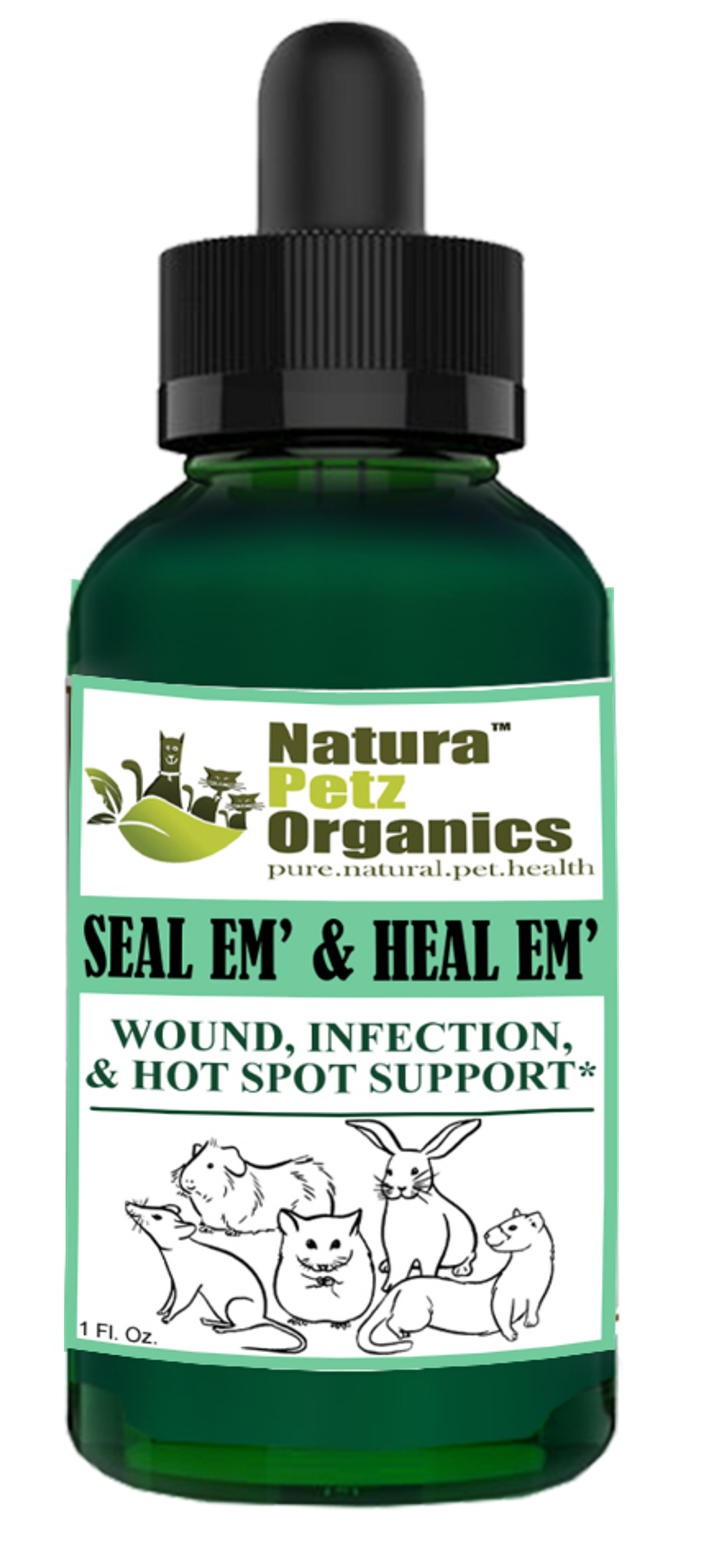 Seal Em And Seal Em Tincture - Wound, Infection, Cut & Hot Spot Support*