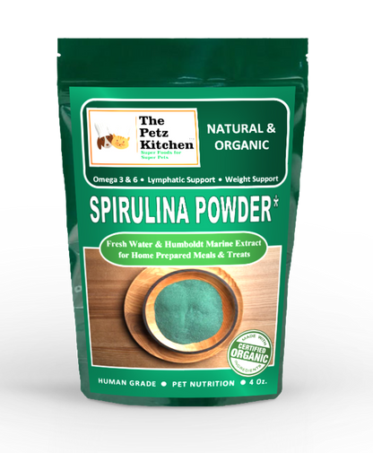 Spirulina* Omega 3 & 6 Lymphatic, Weight & Probiotic Immune Support* The Petz Kitchen