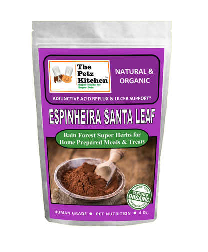 Espinheira Santa Leaf - Adjunctive Acid Reflux & Ulcer Support* The Petz Kitchen For Dogs And Cats*