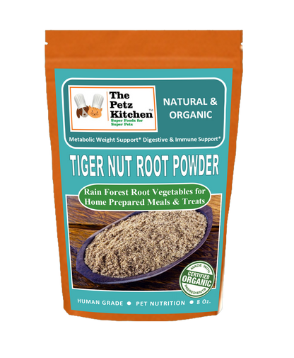 Tiger Nut Root Powder* Metabolic Weight, Digestive & Immune Support* The Petz Kitchen Organic Super Food Ingredients Dogs Cats