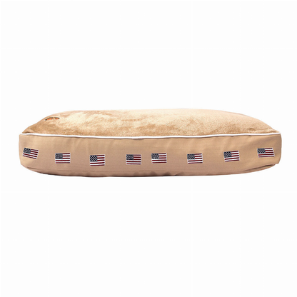 Halo American Flag Rectangular Dog Bed