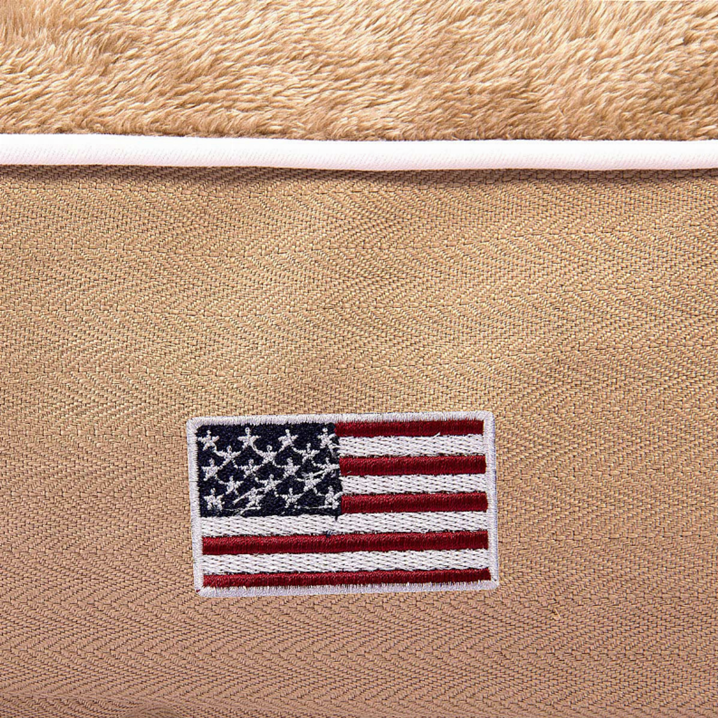 Halo American Flag Rectangular Dog Bed