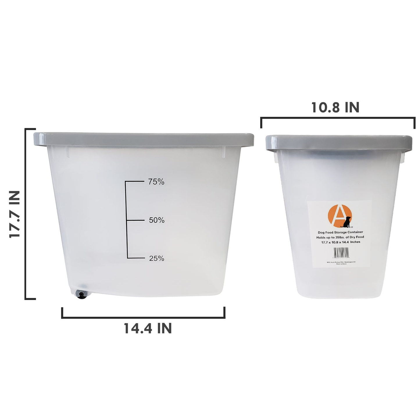 Plastic Pet Food Container