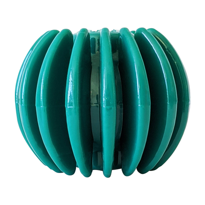 Interactive Ribbed Dog Treat Ball