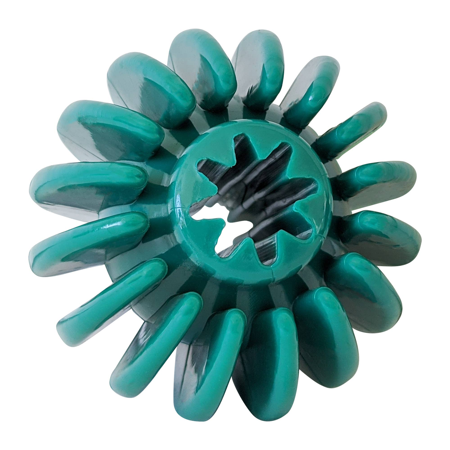 Interactive Ribbed Dog Treat Ball