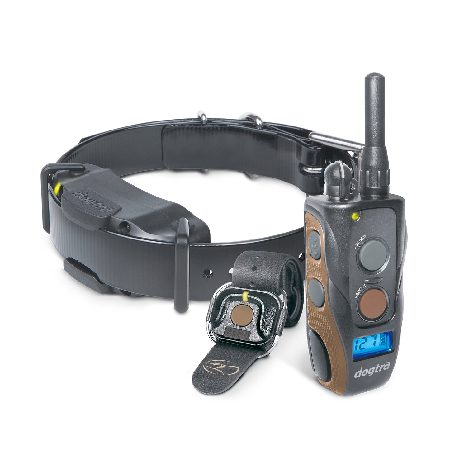 Dogtra 3/4 Mile Dog Remote Trainer with Handsfree Boost and Lock Unit  Black