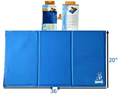 Mr. Peanut's Pet Chill Pad - Pressure Activated Cooling Non-Toxic Gel Pet Mat