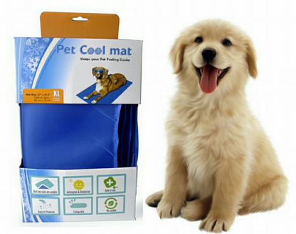 Mr. Peanut's Pet Chill Pad - Pressure Activated Cooling Non-Toxic Gel Pet Mat