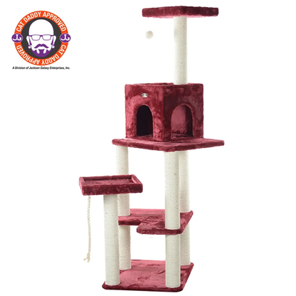 Armarkat Cat Tower Real Wood Cat Condo House 69"