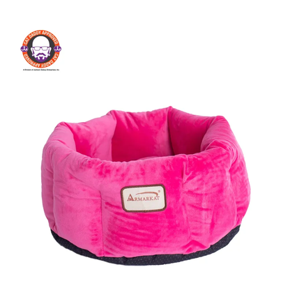 Armarkat Cat Bed, Warm Pet cuddle bed, PInk