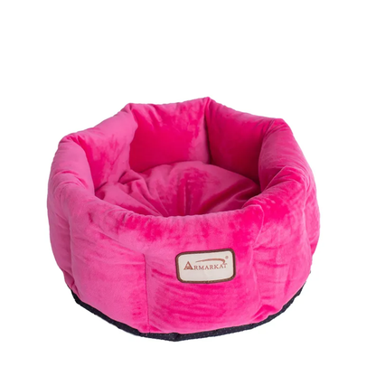 Armarkat Cat Bed, Warm Pet cuddle bed, PInk