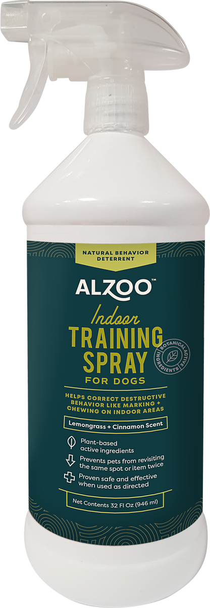 ALZOO Plant-Based Dog/Cat Indoor Training Spray, 32oz