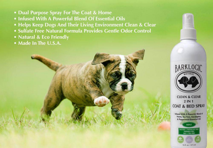 BarkLogic Clean & Clear 2 in 1 Coat & Bed Spray