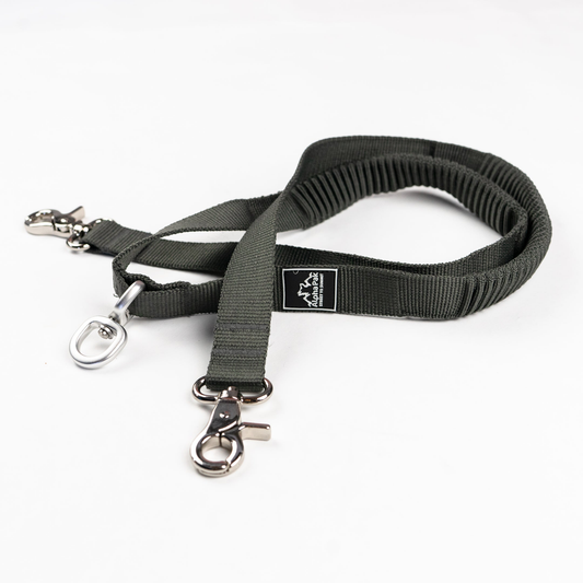 Teton Dark Gray Elastic Dog Leash Coupler