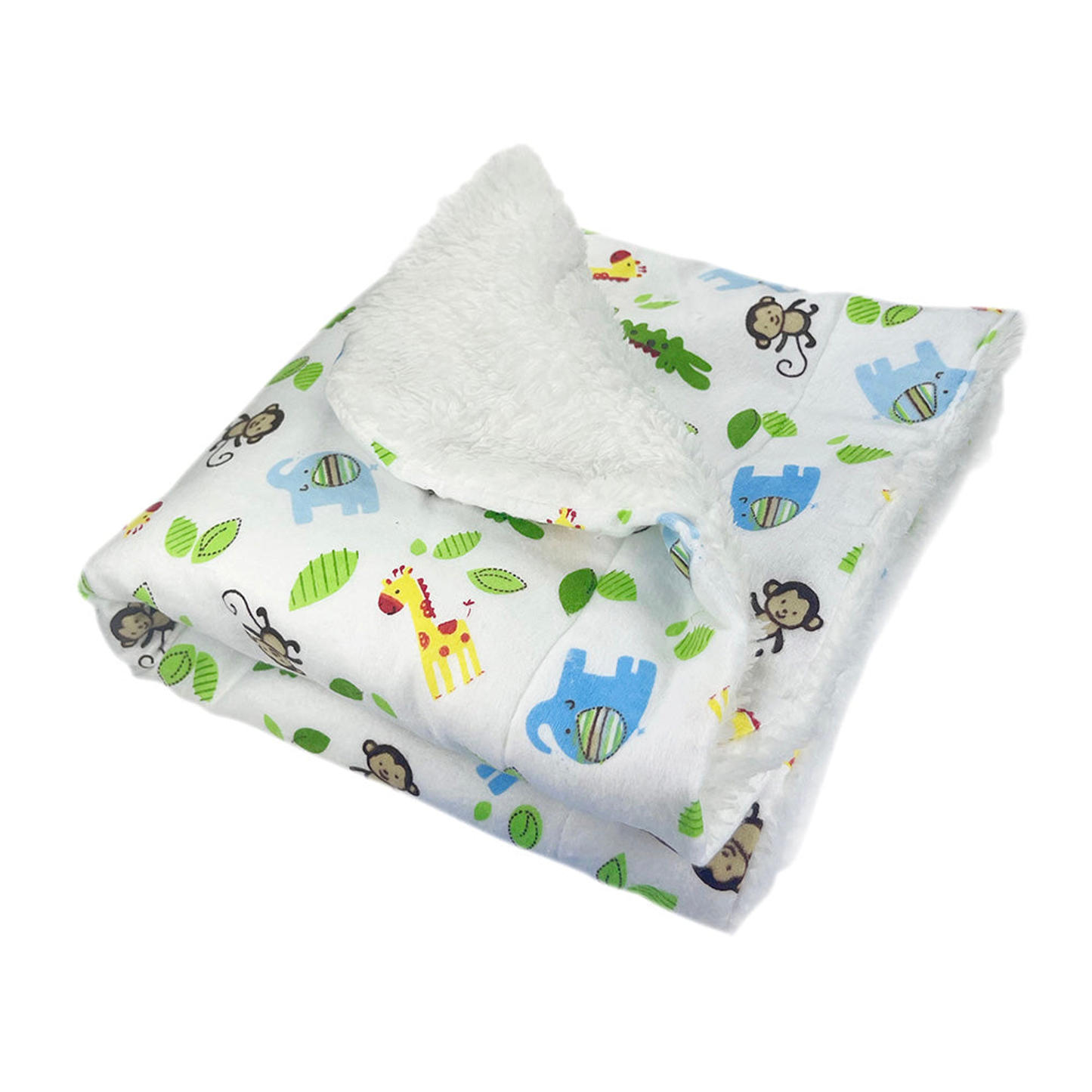 Zoo Animals Flannel/Plush Blanket