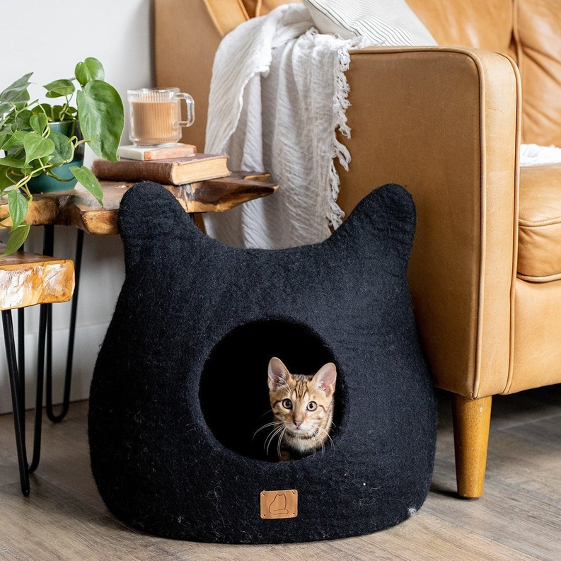 Whimsical Cat Ear Cave Bed