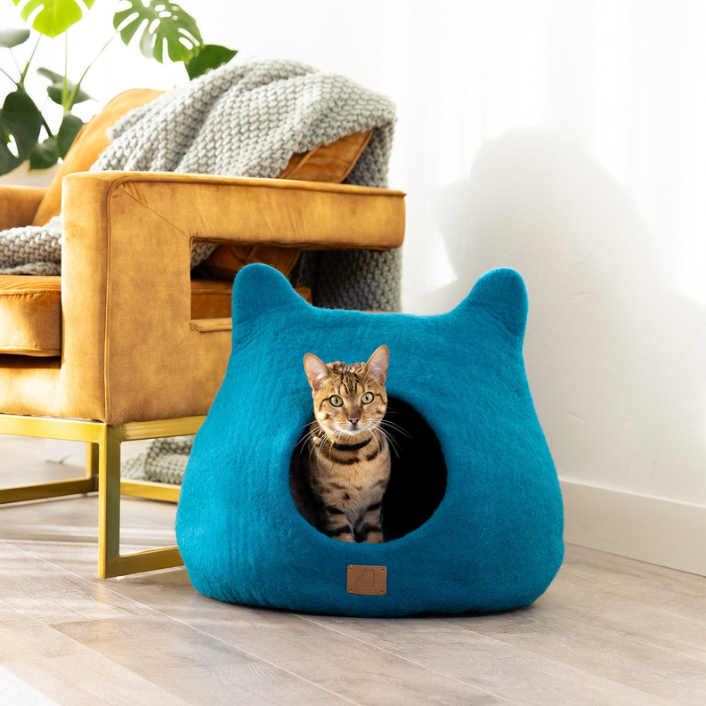 Whimsical Cat Ear Cave Bed