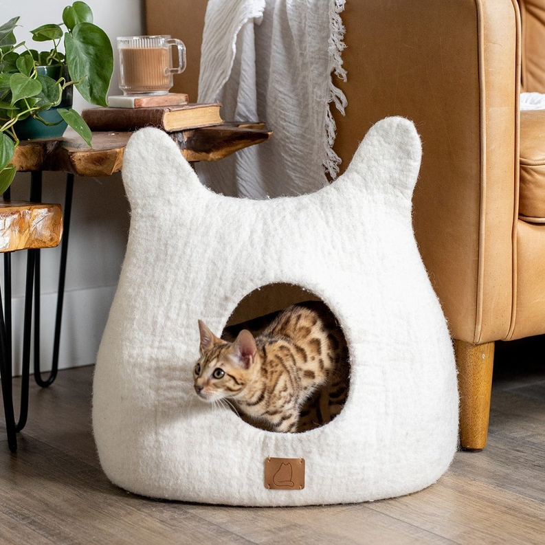 Whimsical Cat Ear Cave Bed