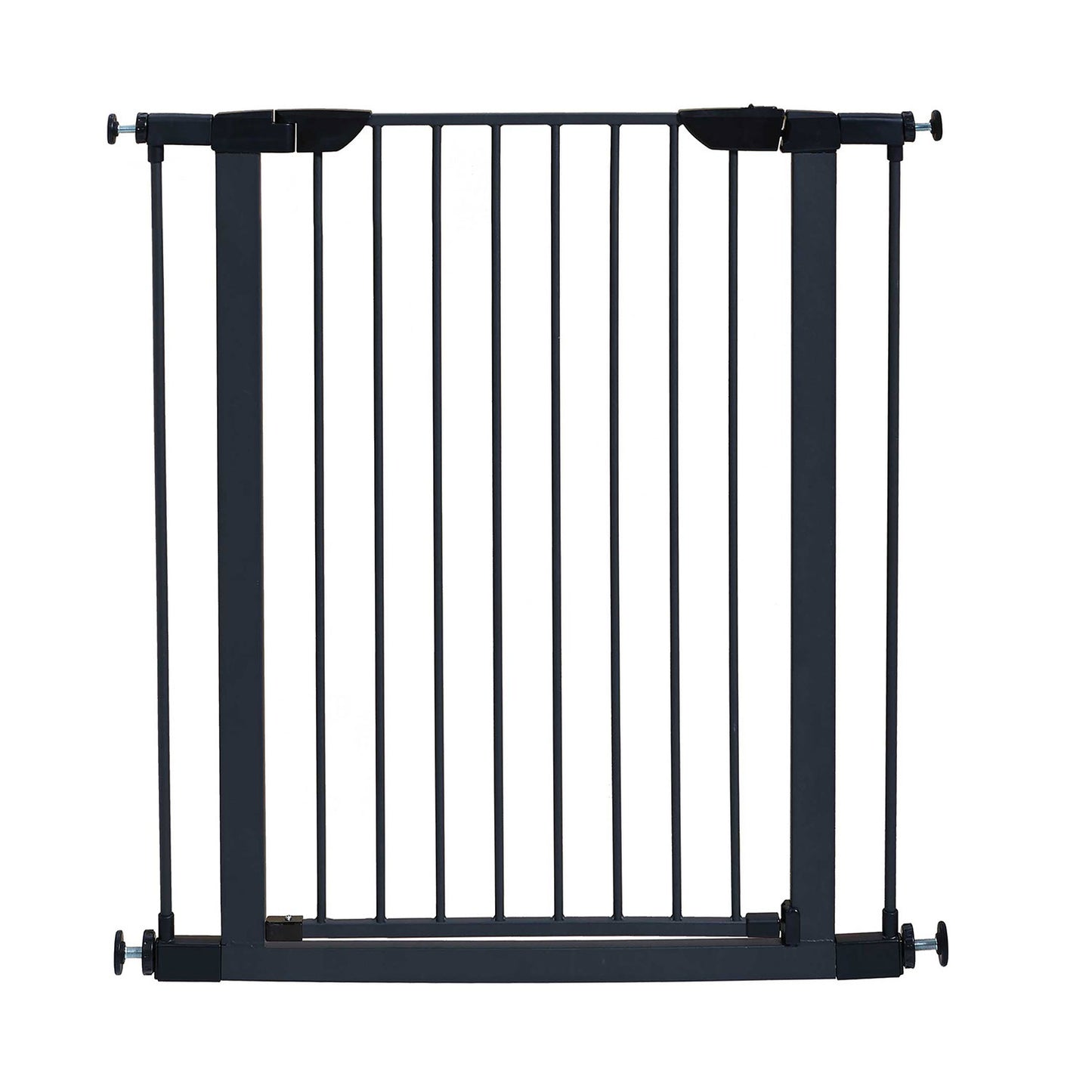 Midwest Glow in the Dark Steel Pressue Mount Pet Gate Tall Graphite 29.5" - 38" x 1" x 39.13"