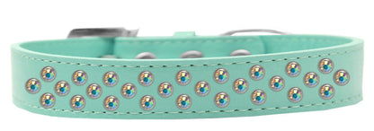 Dog, Puppy & Pet Fashion  Collar, "Aurora Borealis Crystal Rimsets Sprinkles"