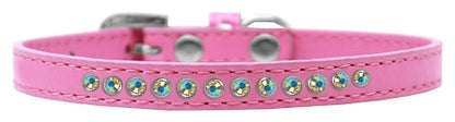 Dog, Puppy & Pet Fashion  Collar, "Aurora Borealis Crystal Rimsets"