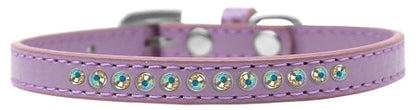 Dog, Puppy & Pet Fashion  Collar, "Aurora Borealis Crystal Rimsets"